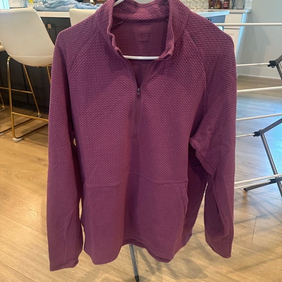 Lululemon Merlot At Ease Textured Half-Zip Pullover - Picture 1 of 3